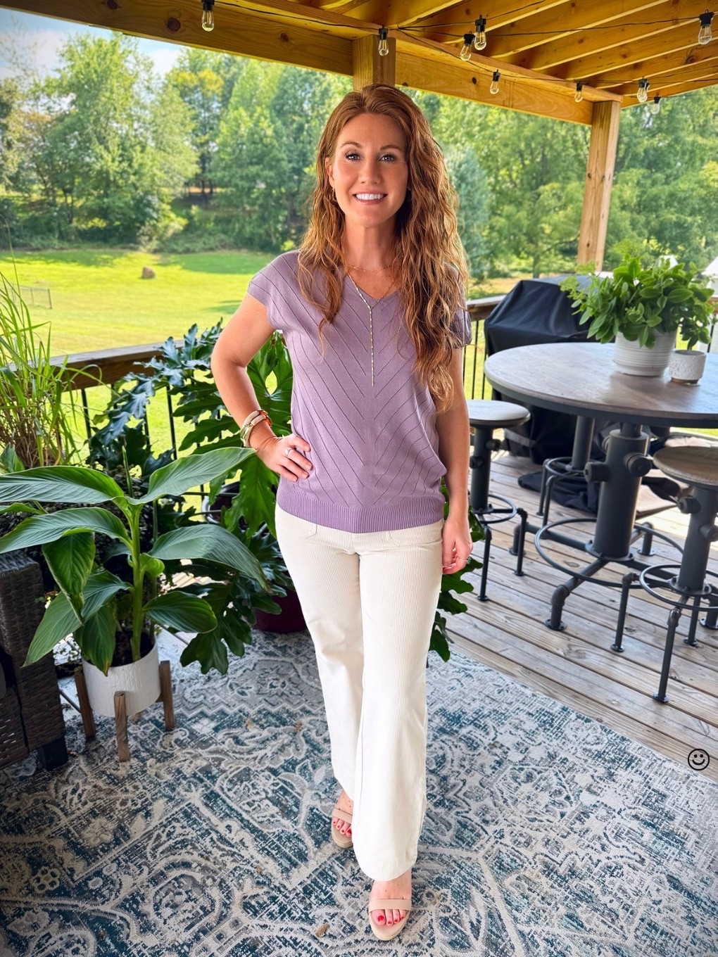 Stephanie is sharing another Amazon outfit and this one is great for the office! This tee is more elevated than your usual basic pieces and comes in multiple colors. She’s paired it with some ivory corduroy pants in turtledove. Size small top and pants! 

#LTKPetite #LTKWorkwear #LTKStyleTip