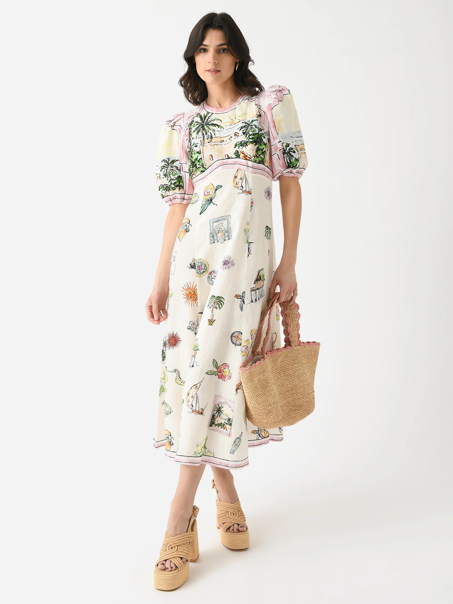 ALEMAIS
                      
                     Women's Sunset Midi Dress | Saint Bernard