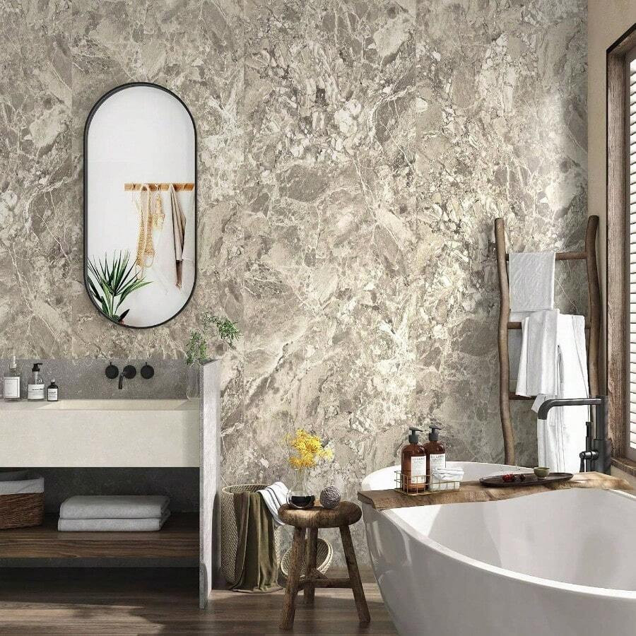 Marble Contact Paper Black Wallpaper Bathroom Matte Self Adhesive Modern Wallpaper Vinyl Removabl... | SHEIN