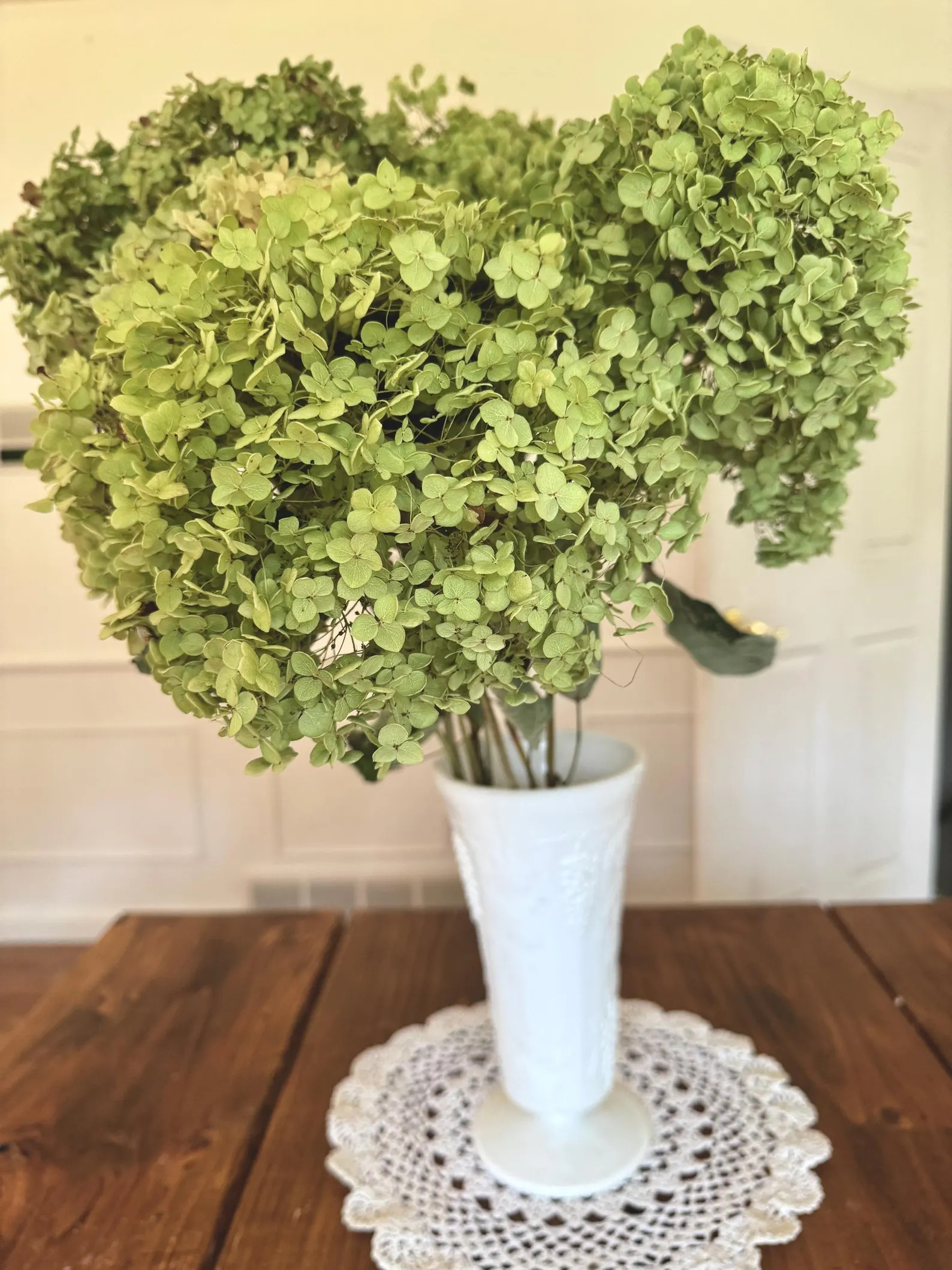3 Stems Annabelle Hydrangea: Floral Craft Supply, Dried Flowers, Lime Green | Etsy (Global)