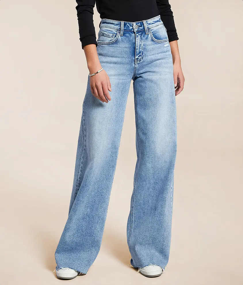 High Rise Icon Wide Leg Stretch Jean | Buckle