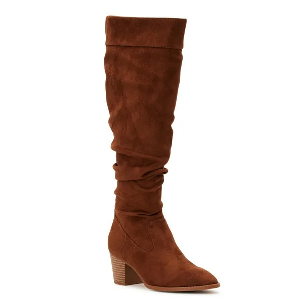 Time and Tru Women's Tall Slouch Boots | Walmart (US)