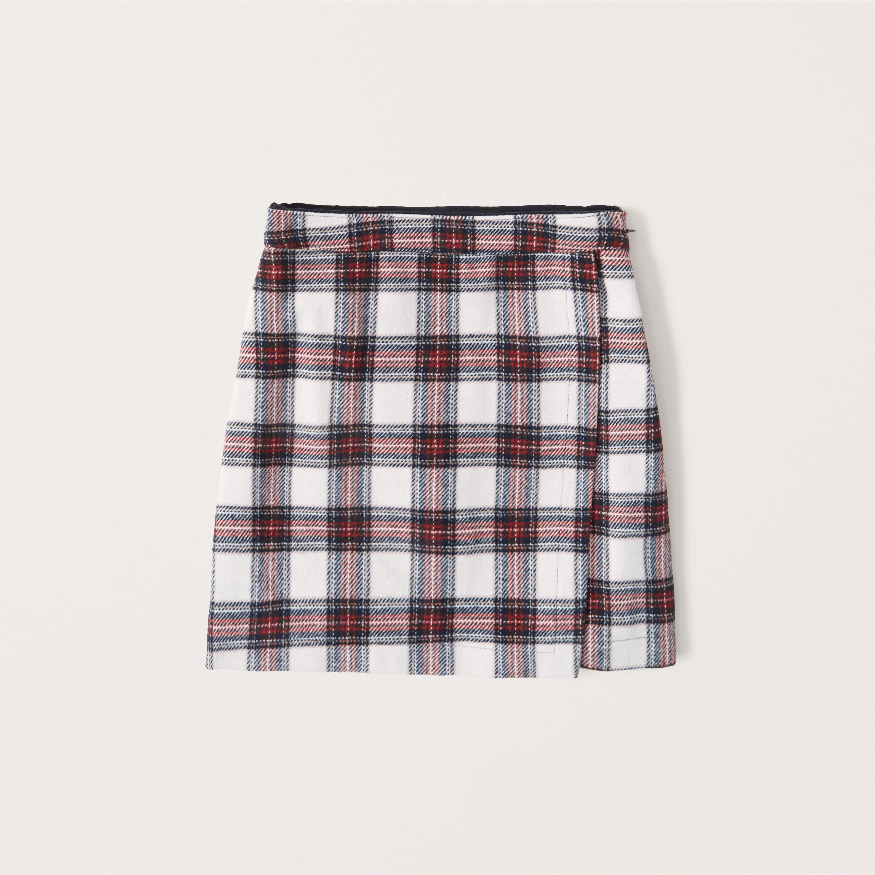 Wrap Plaid Mini Skirt | Abercrombie & Fitch (US)