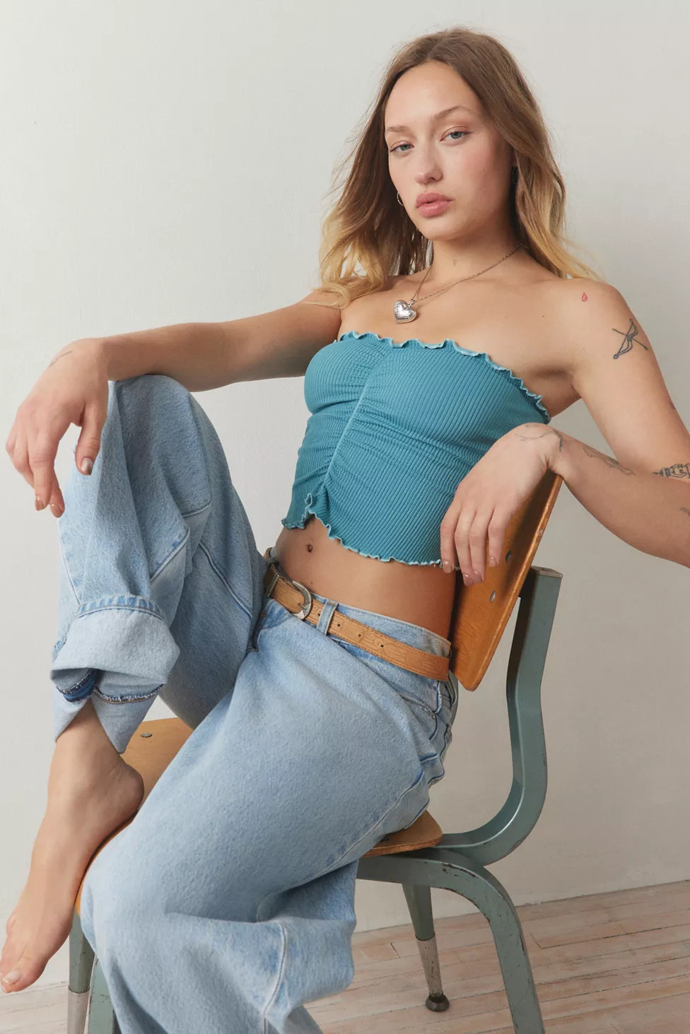 Out From Under Honey Pinch-Front Seamless Tube Top | Urban Outfitters (US and RoW)