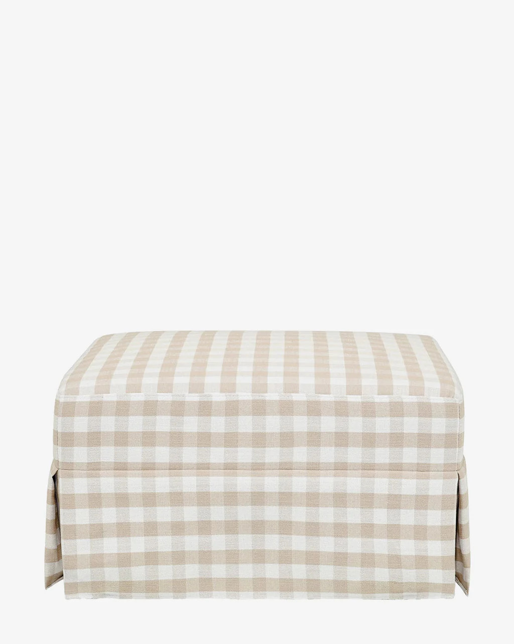 Crawford Gliding Ottoman in Gingham | McGee & Co. (US)
