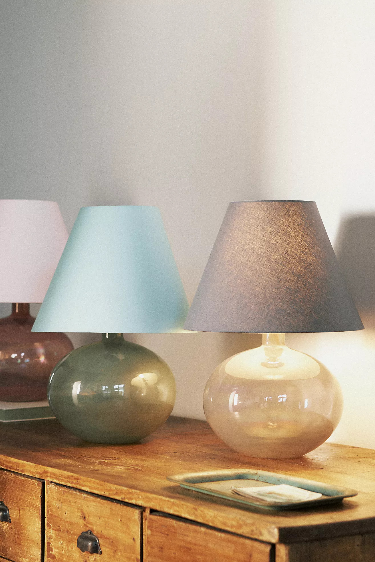 Flourish Iridescent Glass Table Lamp | Anthropologie (US)