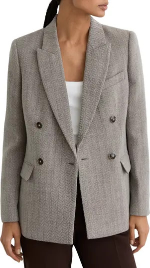 Ember Double Breasted Wool Blend Blazer | Nordstrom