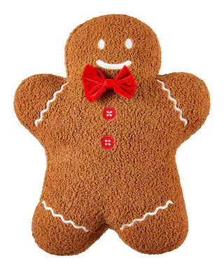 CANVAS Santa's Workshop Christmas Collection Gingerbread Fleece Cushion, 14-in | Canadian Tire