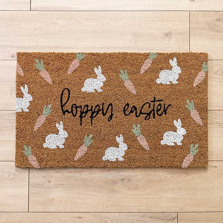 New! Hoppy Easter Doormat | Kirkland's Home