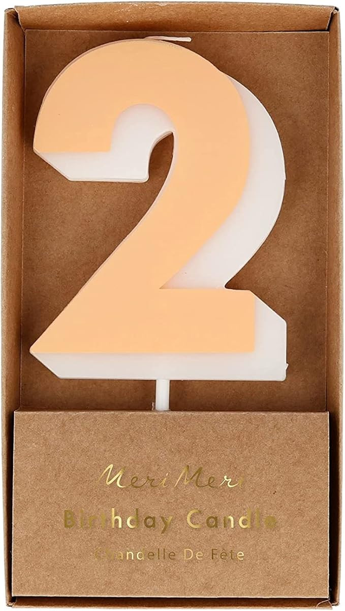Meri Meri Number Candle 2 (Pack of 1) | Amazon (US)
