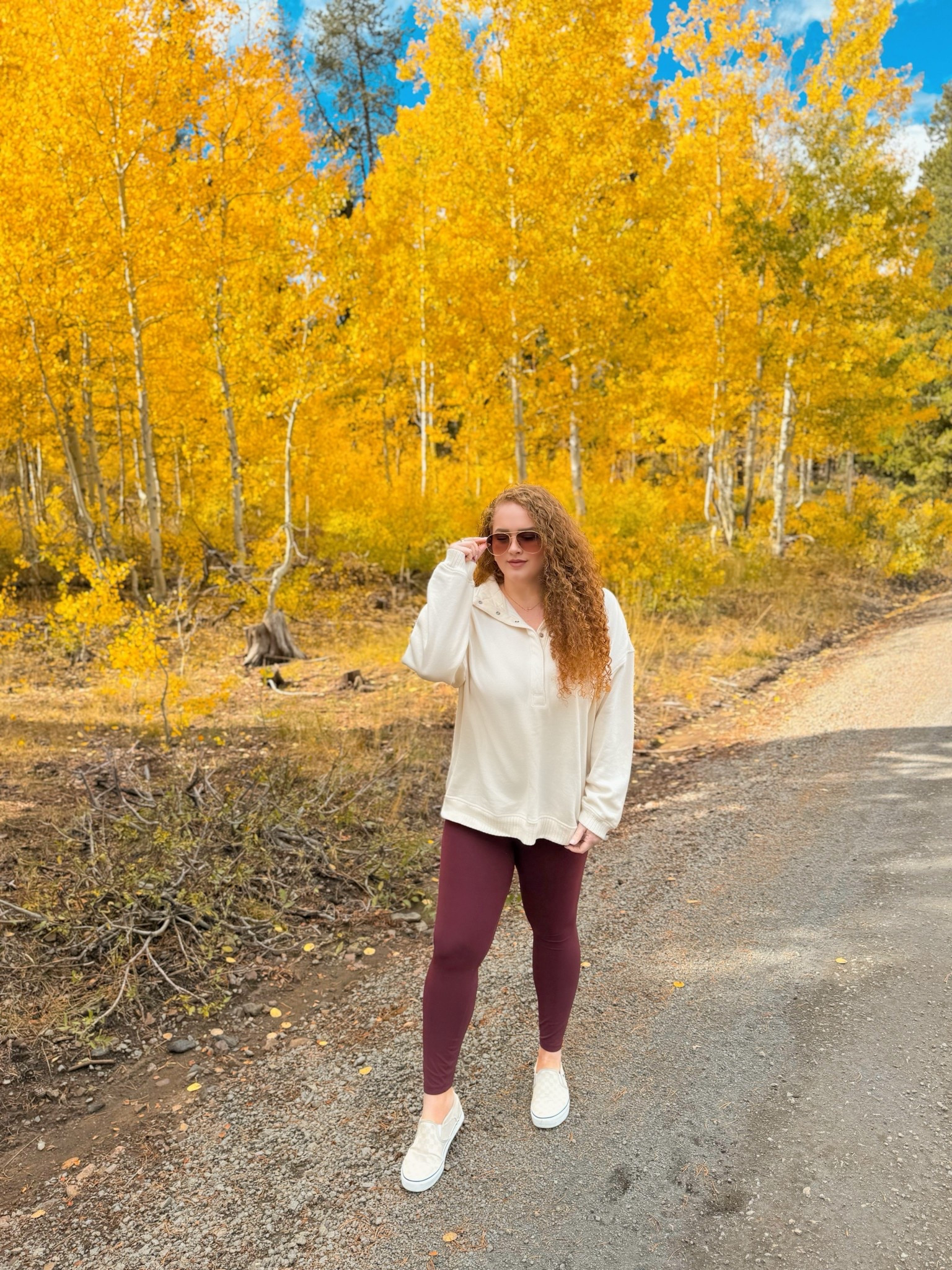 Cozy girl season 🍂 this cream pullover is one of those pieces you’ll reach for over and over again 🥰 pullover | fall pullover | cream pullover | fall outfit | vans | checkered vans | beige checkered vans | fall shoes | leggings | amazon leggings | amazon lululemon leggings dupe | red leggings | amazon red leggings | amazon fall outfit | casual fall outfit | amazon fall casual outfit | amazon fashion | amazon finds | amazon look | amazon outfit | fall outfit | fall look | fall fashion | fall finds | fall outfit inspo | fall fashion inspo | fall 2025 

#LTKSaleAlert #LTKStyleTip #LTKMidsize