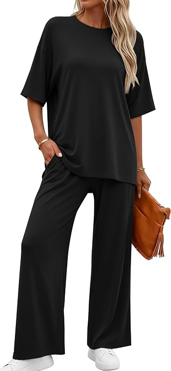 Womens Lounge Sets 2 Piece Outfits Matching Clothing | Amazon (US)