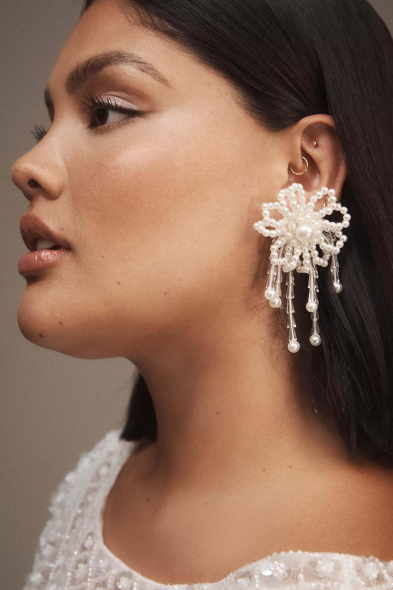 Beaded Flower Earrings | Anthropologie (US)