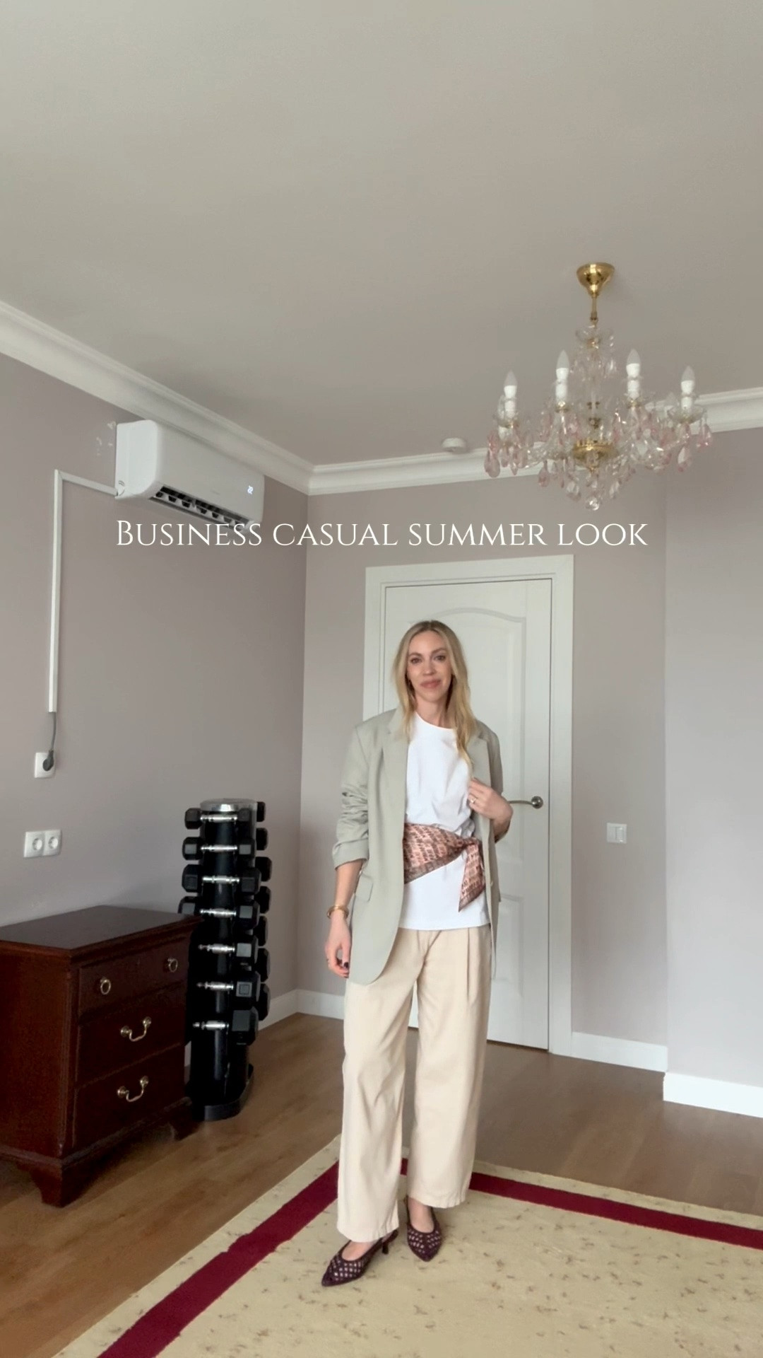 Business casual summer outfit, summer 2026, scarf worn as belt, summer workwear, style over 40

#LTKWorkwear #LTKOver40 #LTKgrwm