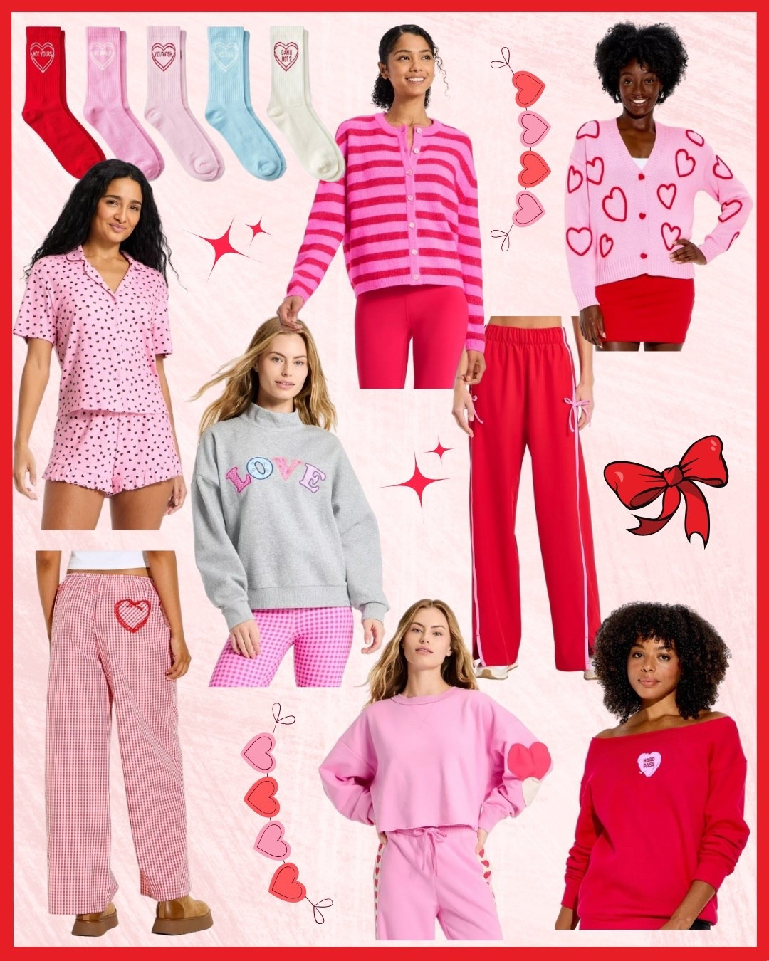 All the Valentine clothes are making their debut at Target♥️ Check my link for even more fits that I couldn’t fit on one screen!