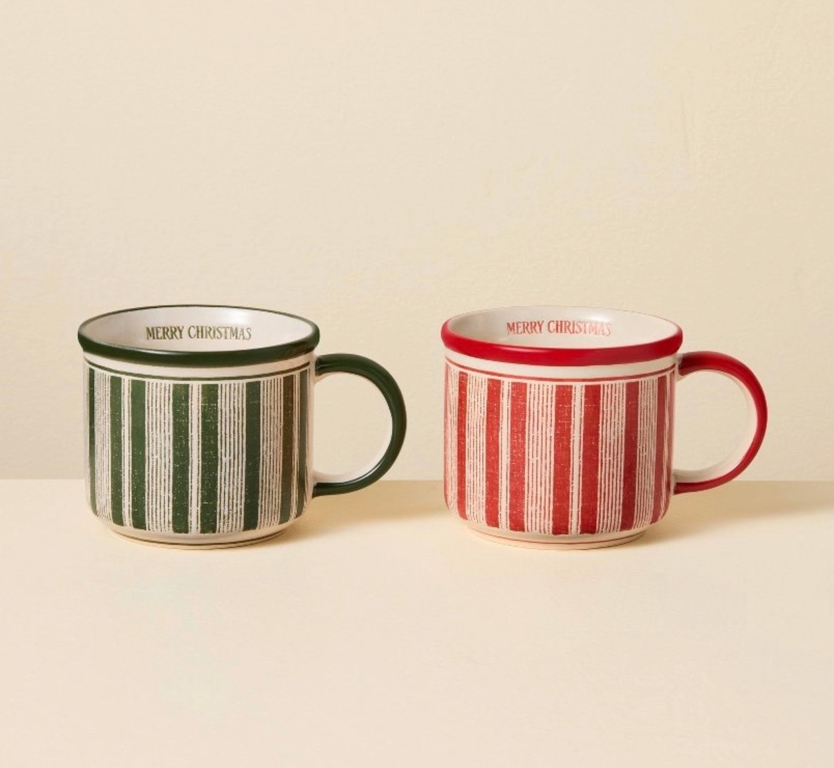 15 fl oz 2pk Mug Merry Christmas Red/ Green Striped - Hearth & Hand™ with Magnolia

Holiday mugs
Christmas cups
Target