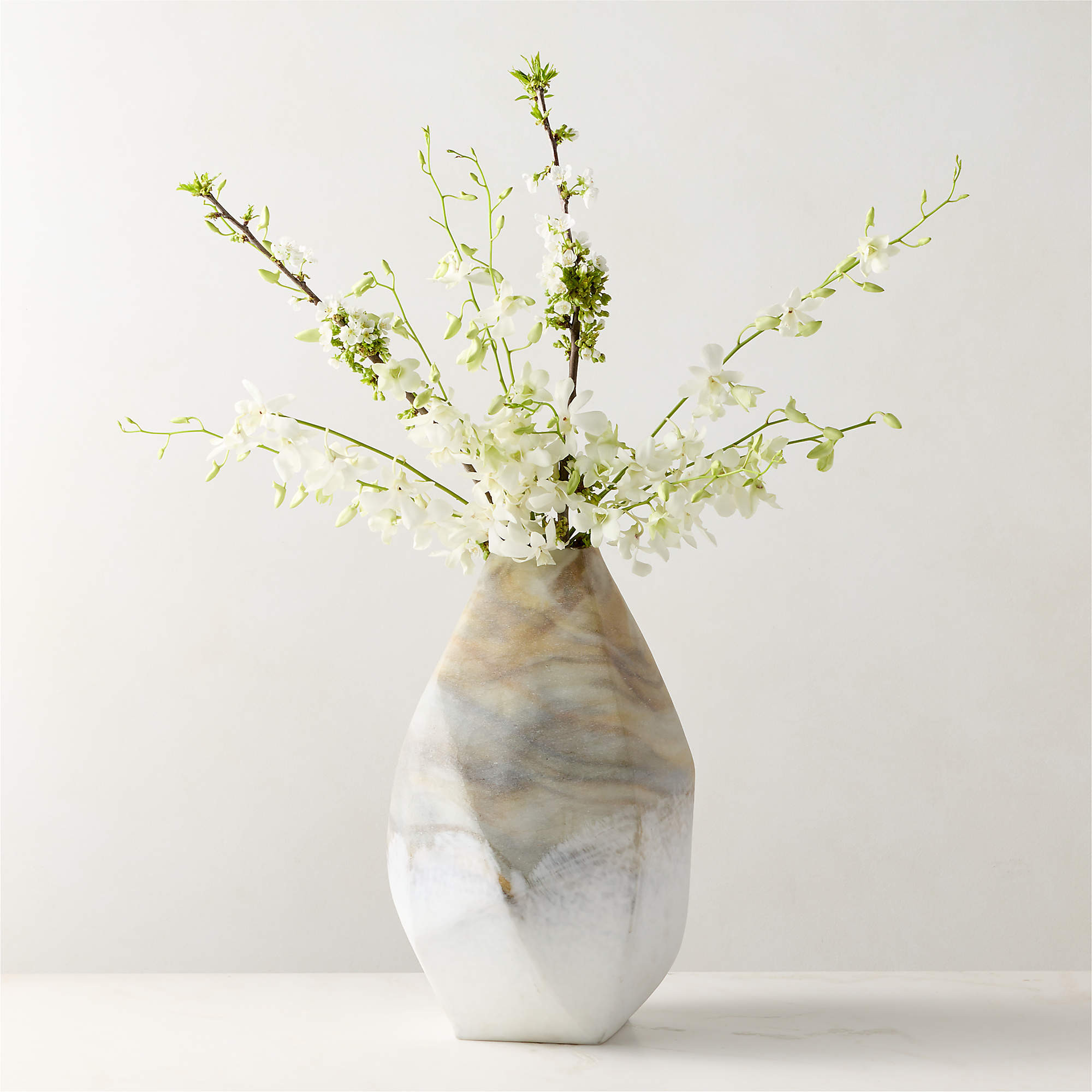 Gemma Modern Large Glass Vase + Reviews | CB2 | CB2