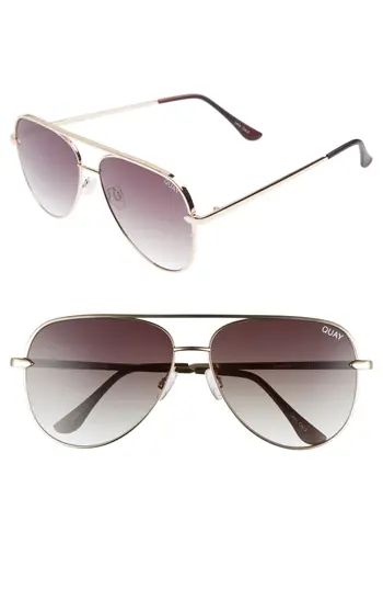 Women's Quay Australia X Desi Perkins Sahara 60Mm Aviator Sunglasses - Black/ Olive | Nordstrom