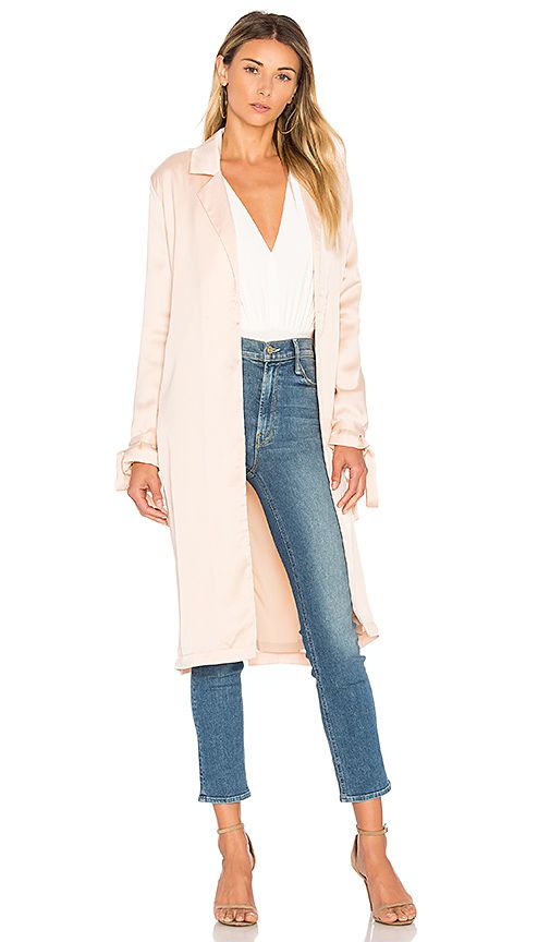 AIRLIE Paris Trench in Blush. - size L (also in S,M) | Revolve Clothing