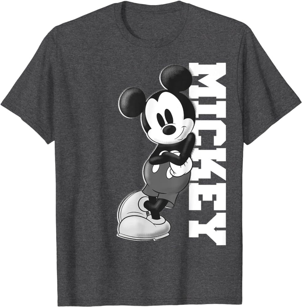 Disney Black Mickey Mouse Lean T-Shirt for Women | Amazon (US)