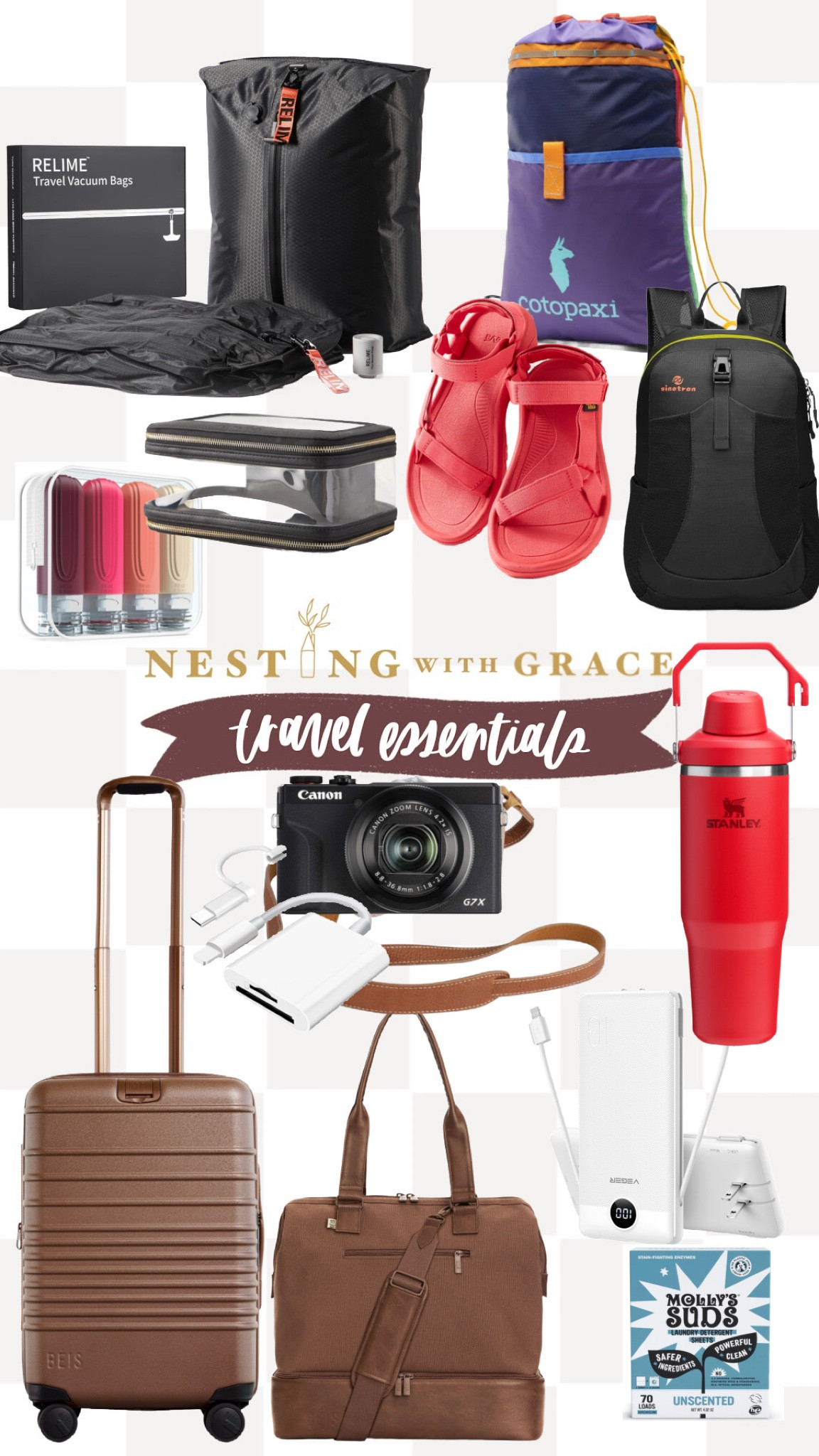 •mini weekender fits under seats
•reg carry-on luggage 