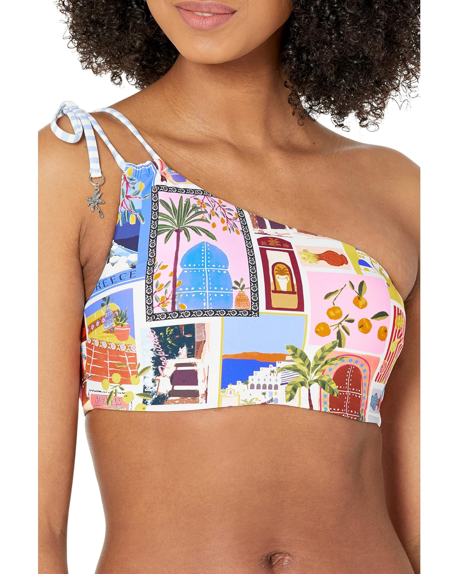 On Vacation One Shoulder Top with Tie | Zappos
