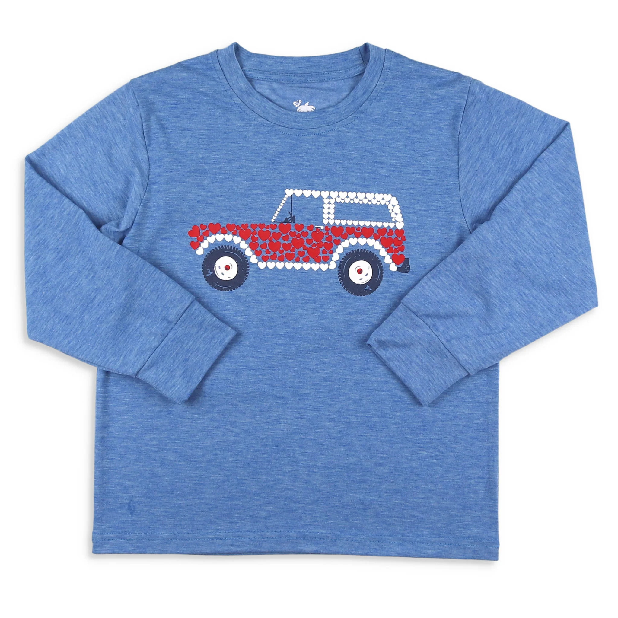 Boys Graphic Tee - Racing Hearts - Shrimp and Grits Kids | Shrimp and Grits Kids