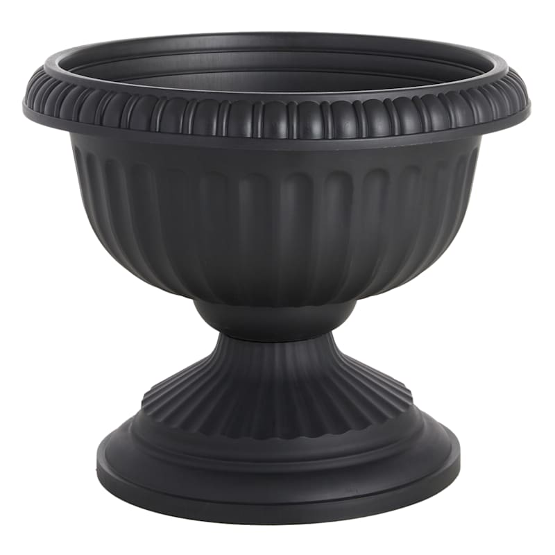 2-Piece Black Grecian Urn Outdoor Planter, 14.5 | At Home