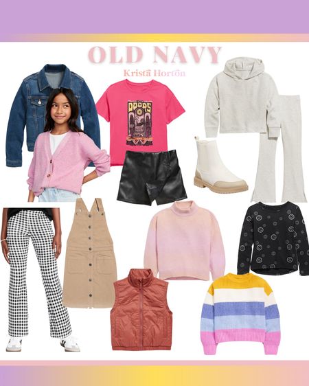 Found some super cute stuff at old navy for girls!! 

#cardigan #girlsfashion #girlssweater #girlsclothes #graphictee #denimjacket #longsleeve #girlsvest #fallfashion #kidsfallfashion

#LTKSeasonal #LTKstyletip #LTKkids