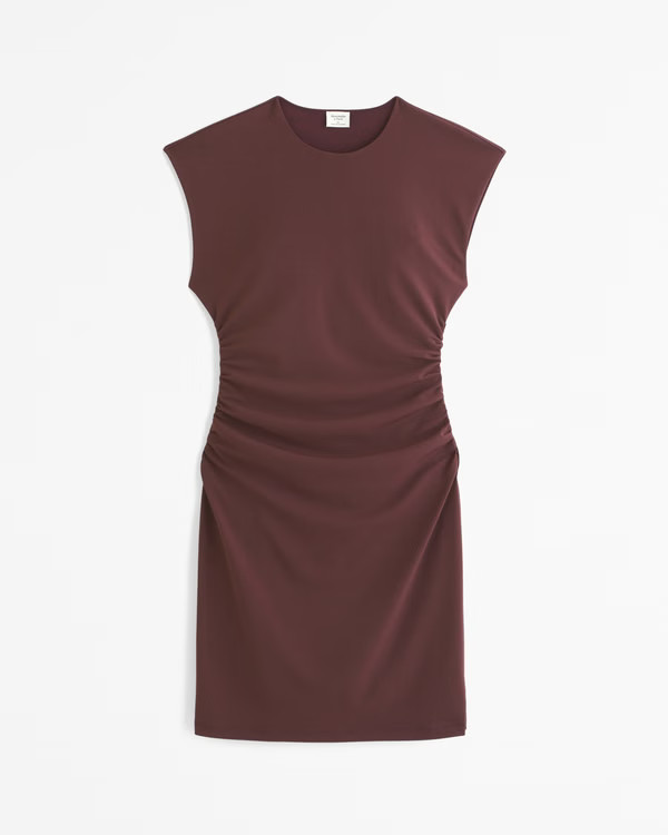 Short-Sleeve Stretch Mini Dress | Abercrombie & Fitch (US)