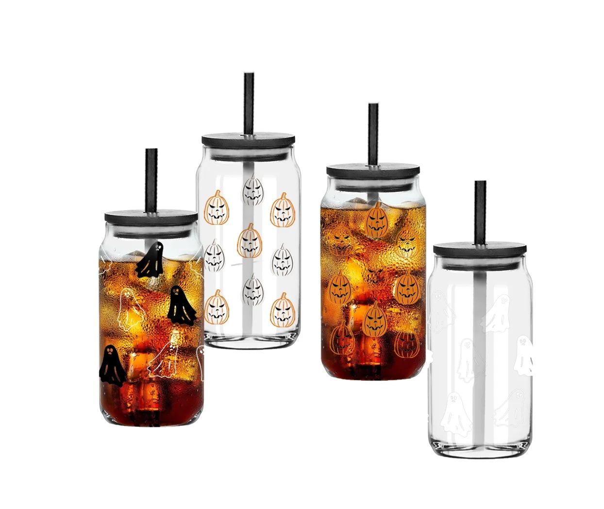 Way To Celebrate 20oz Mixed Can Glass, 4PK Set | Walmart (US)