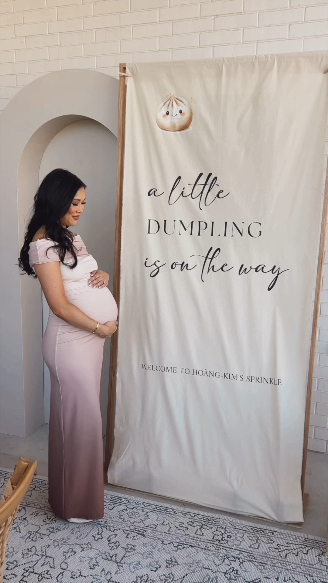 The bump friendly dress I wore for my baby shower last year! Wearing a medium and this also worked for a black-tie wedding. Linking some details from my baby sprinkle, too!

#LTKmomlife #LTKBump