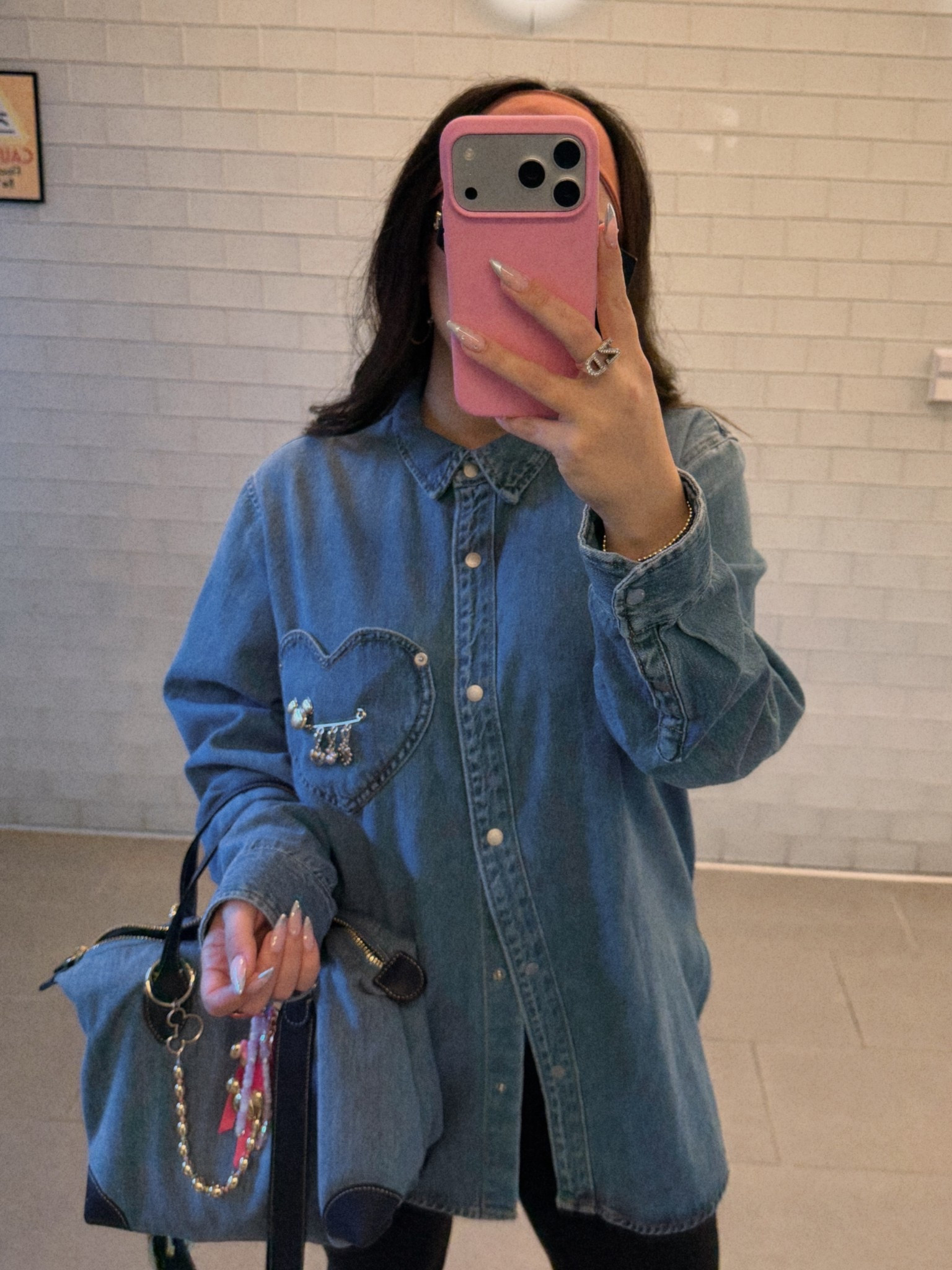 the heart denim shirt you guys loved so much is available online now!! 🩷

#LTKgrwm #LTKootd #LTKTravel