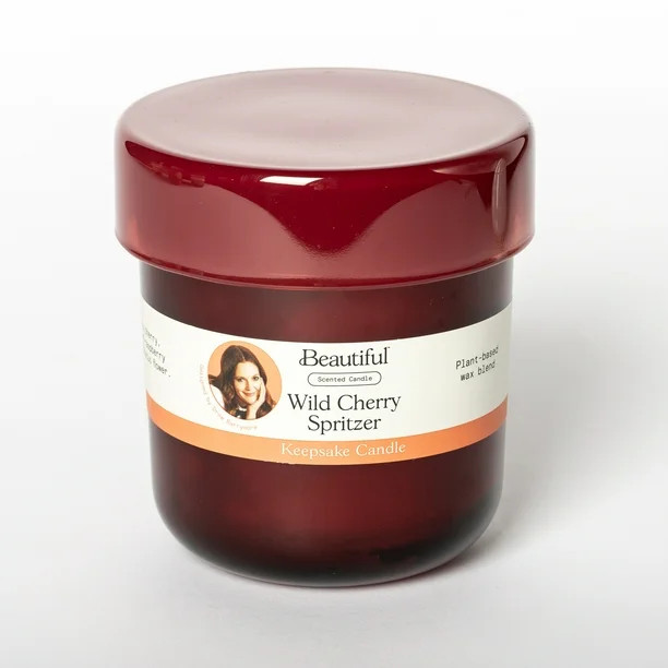 Beautiful by Drew Barrymore 14oz Wild Cherry Spritzer 1-Wick Candle - Walmart.com | Walmart (US)