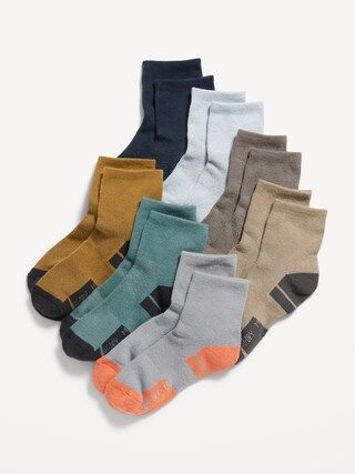 Go-Dry Quarter Crew Socks 7-Pack for Boys | Old Navy (US)