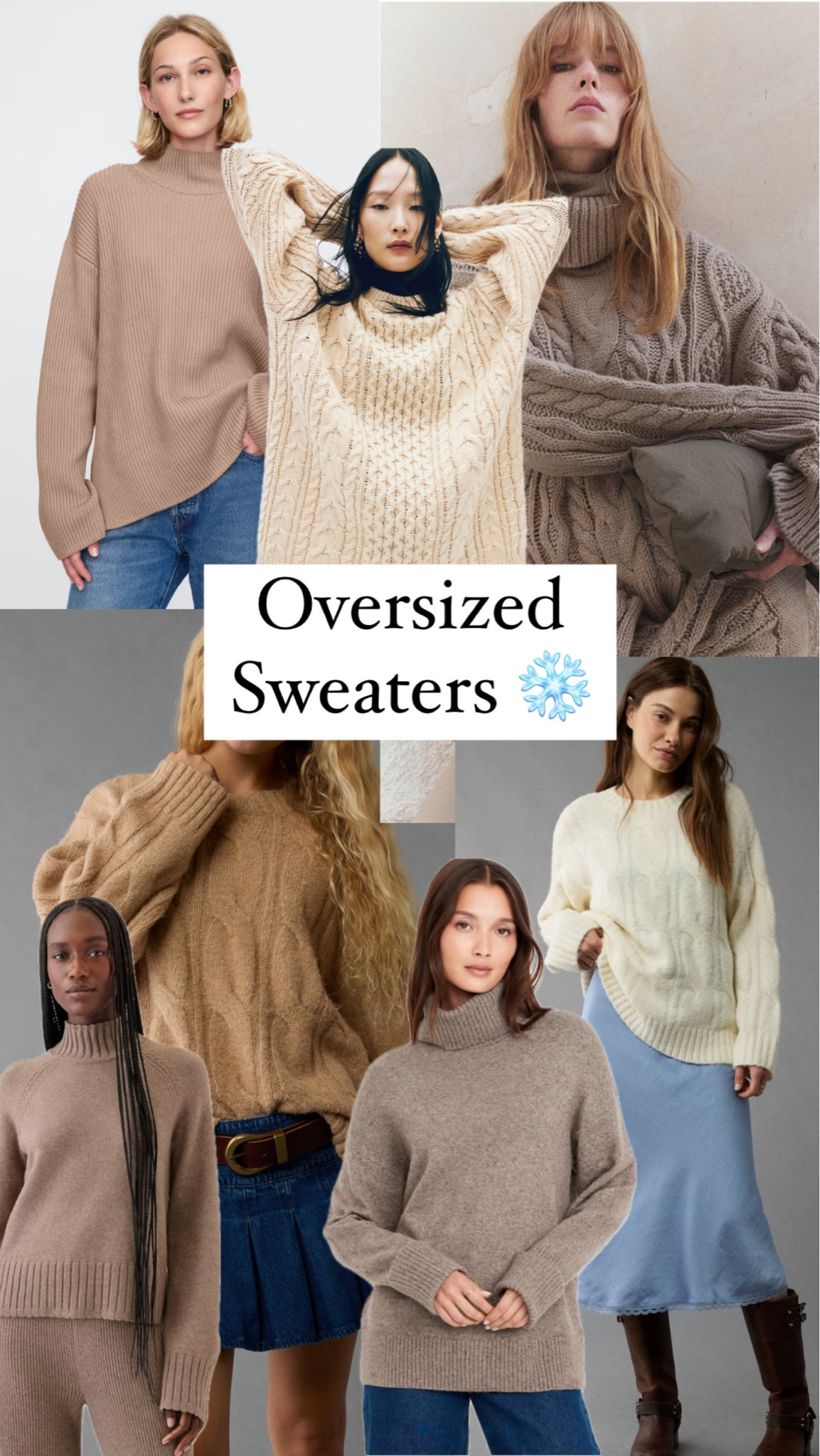 Oversized sweaters for any winter outfit ❄️

#LTKStyleTip #LTKSeasonal #LTKHoliday