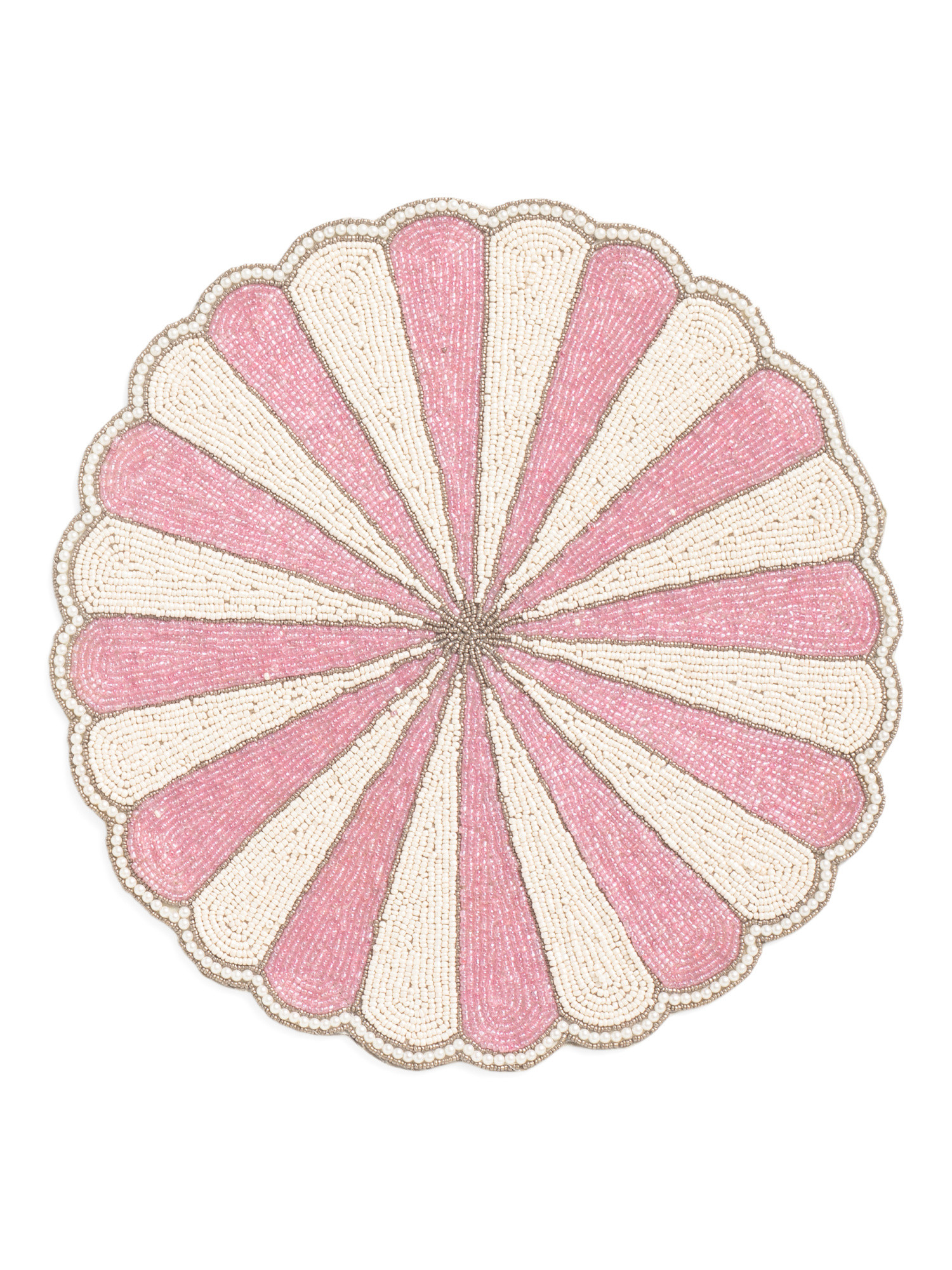 Handmade Scalloped Beaded Placemat | TJ Maxx