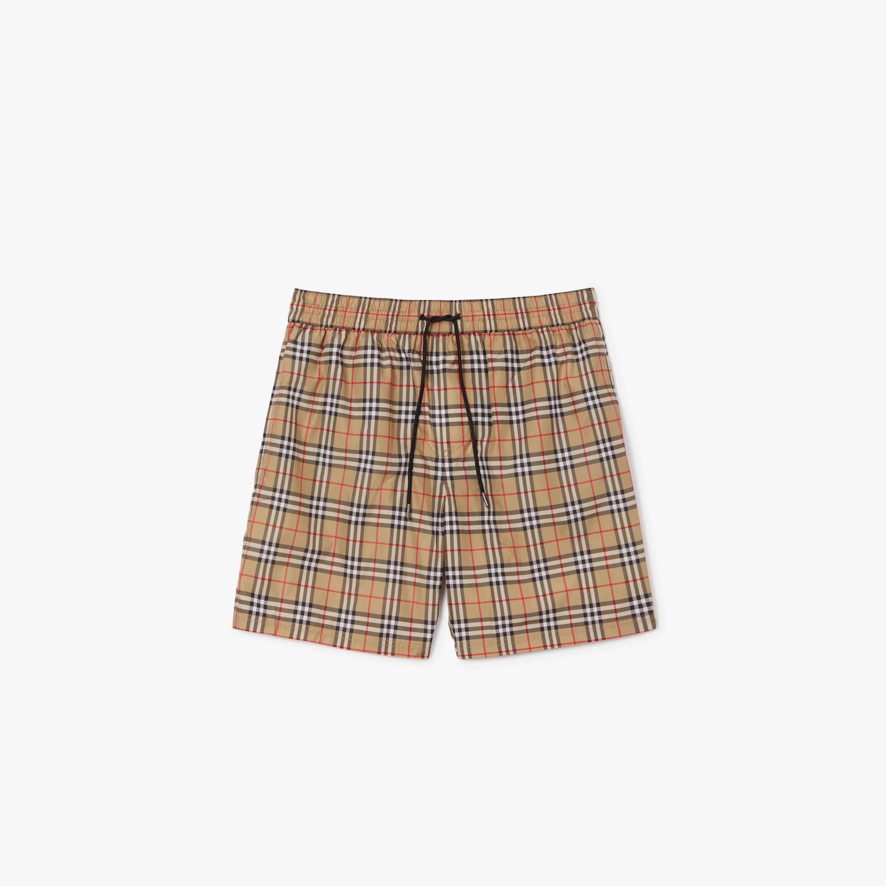 Check Swim Shorts in Archive beige - Men | Burberry® Official | Burberry (US)