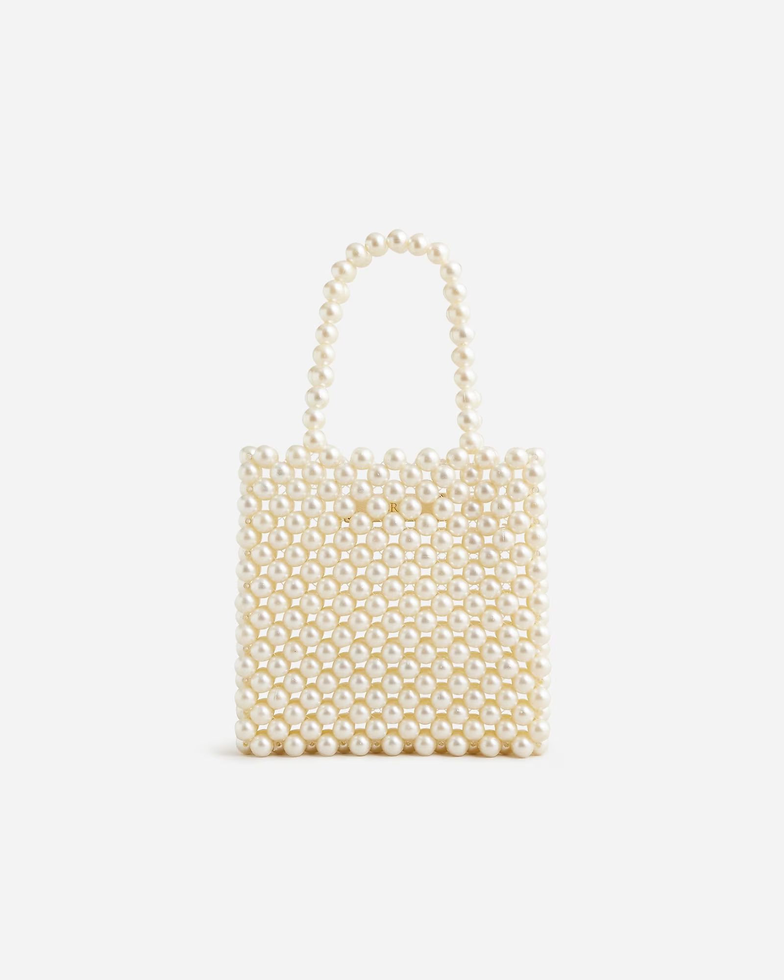 3.5(10 REVIEWS)Hand-beaded faux-pearl mini bag$98.0030% off full price with code SHOP30Olive/Mult... | J.Crew US