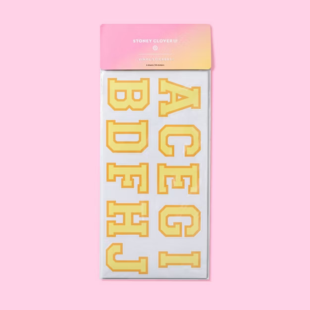 54ct Large Letter Vinyl Stickers - Stoney Clover Lane x Target | Target