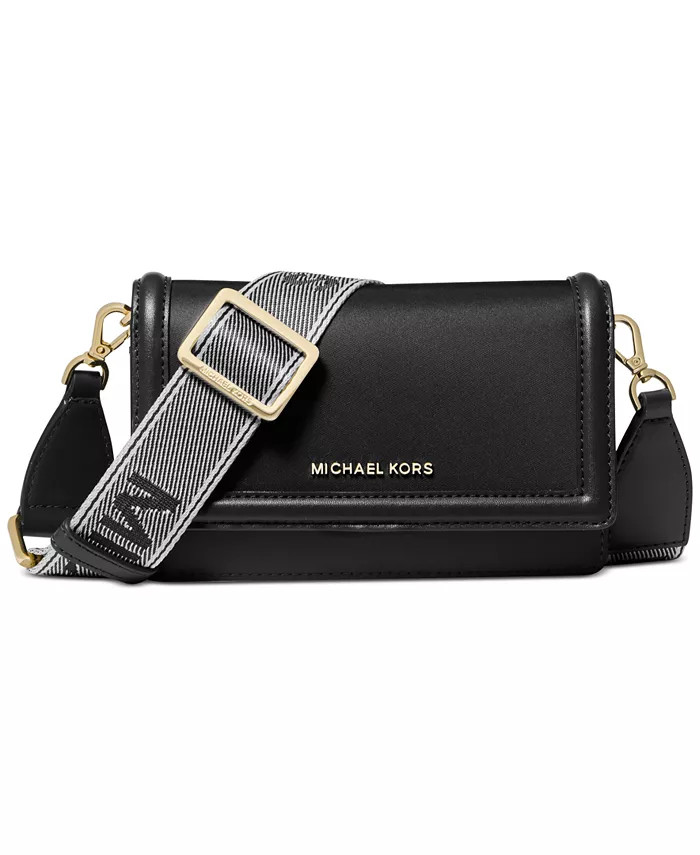 Michael Kors Logo Mini Nylon Crossbody with Webbing Strap - Macy's | Macys (US)