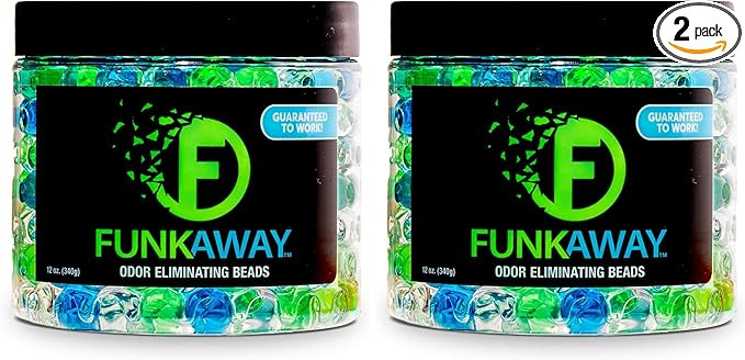 FunkAway Supercharged Odor Absorbing Beads, 12 oz., Eliminate Smoke, Pet and Bathroom Odors for L... | Amazon (US)
