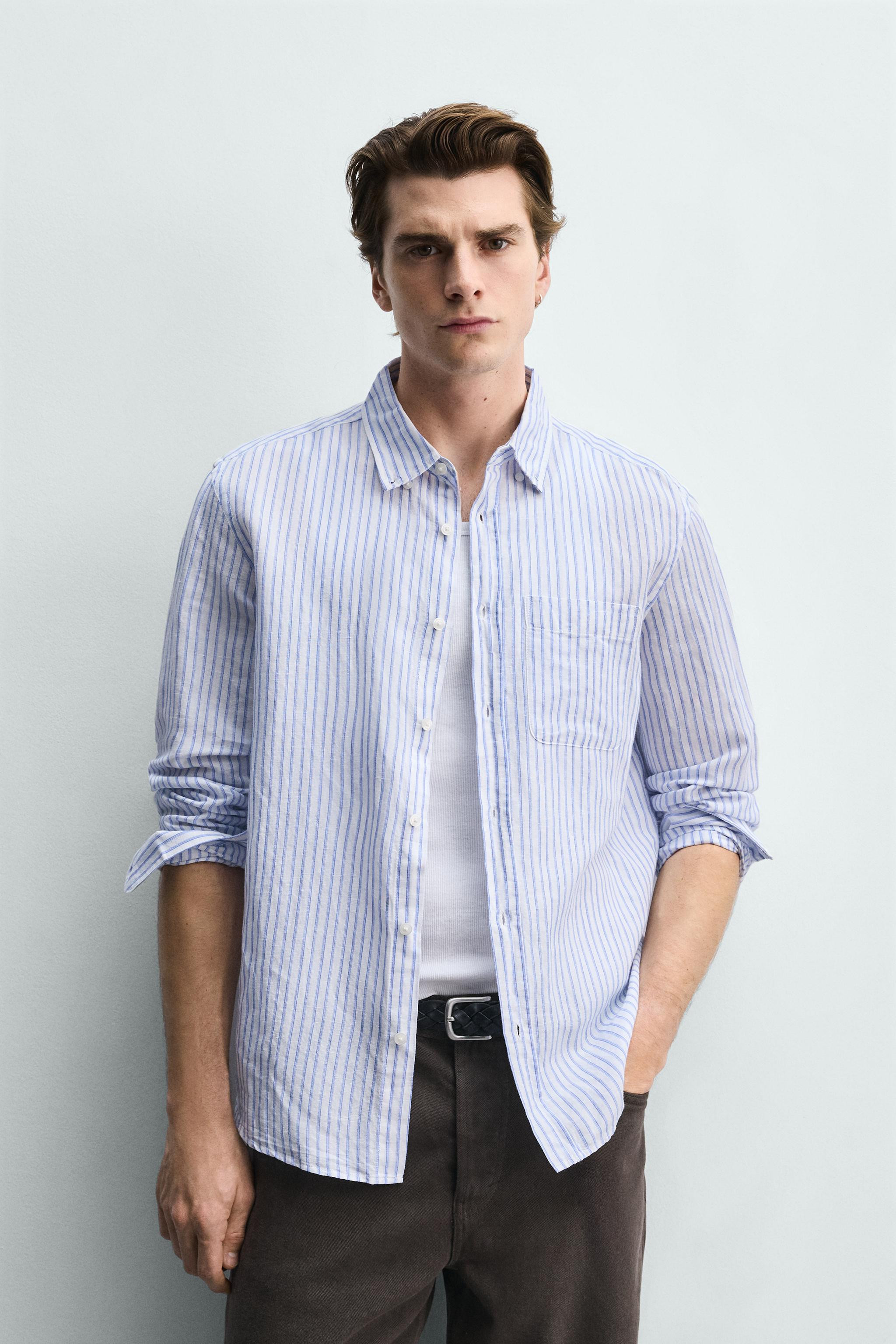 REGULAR FIT LINEN - COTTON SHIRT | Zara UK