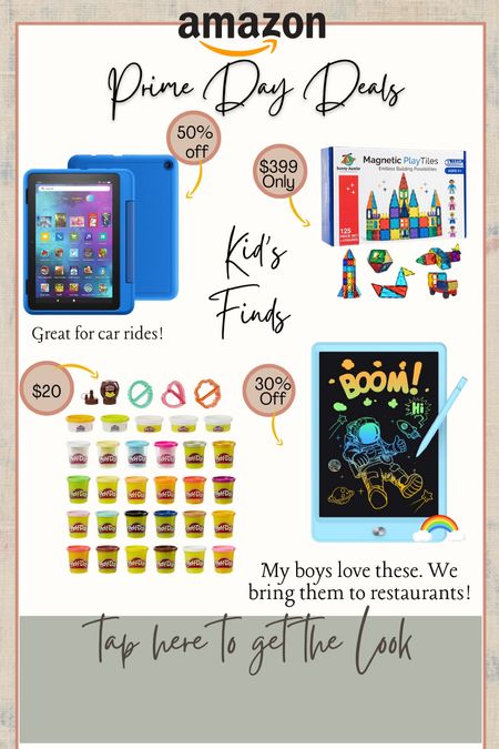 Prime Day Kids Finds, play dough, tablet, magnet tiles 

#LTKfamily #LTKkids #LTKsalealert