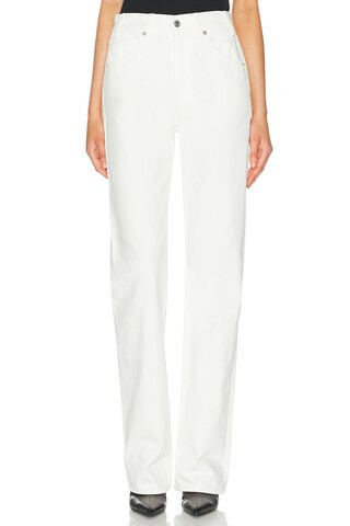 NILI LOTAN Joan Straight Leg in White | FWRD 