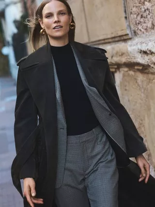 Velour on sale trench coat