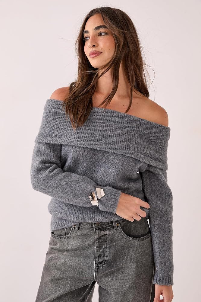 Nasty Gal Women's Bardot Knitted Top | Amazon (US)