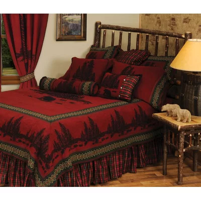 Wooded River Bear Bedspread | Wayfair North America