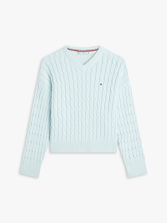 Relaxed Fit Zopfstrick-Pullover | Tommy Hilfiger (DE)