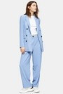 Blue Twill Double Breasted Jacket | Topshop US